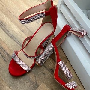 Blingy Red Heels